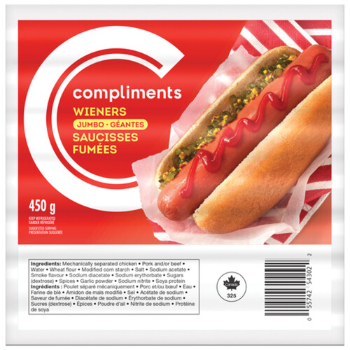 Compliments Wieners Jumbo 450 g