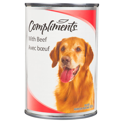 Compliments Wet Dog Food Beef 624 g