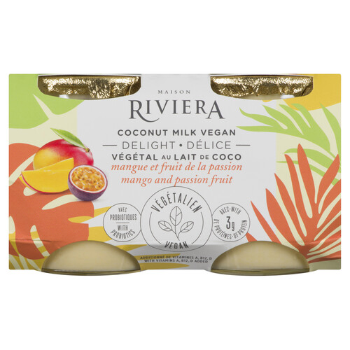 Riviera Vegan Delight Coconut Milk Mango & Passion Fruit 4 x 120 g