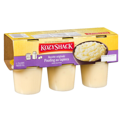 Kozy Shack Gluten-Free Tapioca Pudding Original Recipe 6 x 113 g