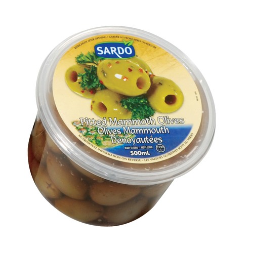 Sardo Pitted Mammoth Olives 500 ml