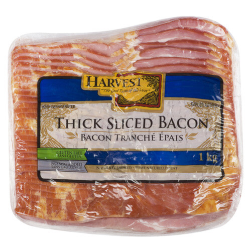 Harvest Meats Naturally Smoked Bacon Thick Sliced 1 kg