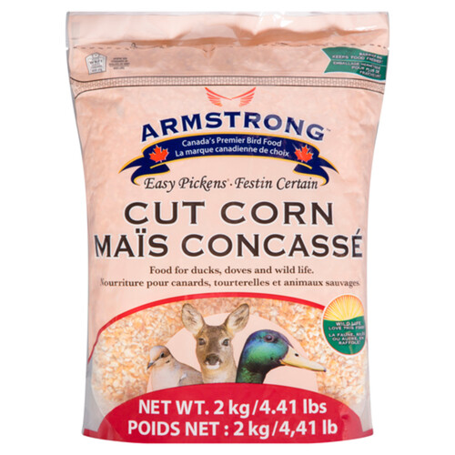 Armstrong Cut Corn Birdseed For Ducks, Doves & Wildlife 2 kg