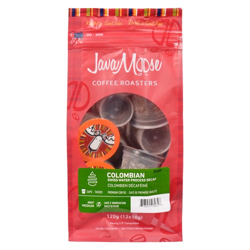 Java Moose Coffee Pods Decaf 12 K-Cups 120 g