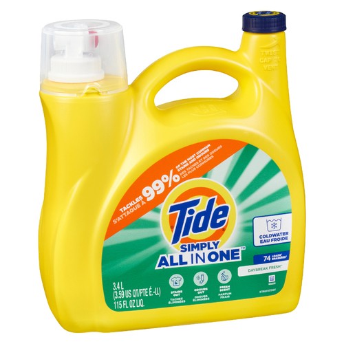 Tide Liquid Laundry Detergent High Suds Daybreak Fresh Value Size 3.4 L