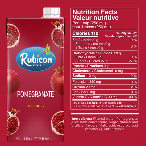 Rubicon Exotic Juice Pomegranate 1 L