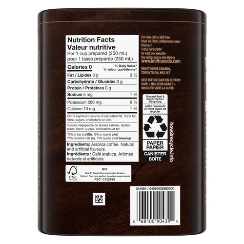 Kraft Cafe Barista Flavoured Ground Coffee Chocolate Hazelnut 340 g