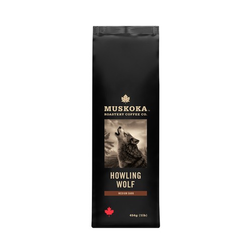 Muskoka Roastery Ground Coffee Howling Wolf Medium Dark 454 g