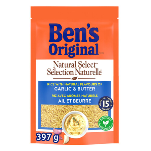 Ben's Original Natural Select Rice Garlic & Butter Flavour 397 g