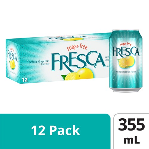 Fresca Sugar-Free Soda Grapefruit Fridge Pack 12 x 355 ml (cans)