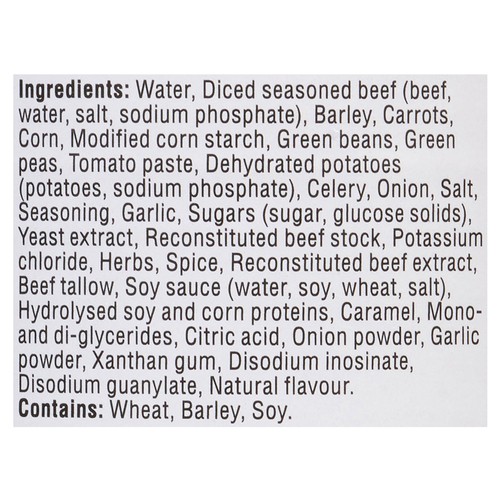 Tim Hortons Canned Soup Beef Barley + Vegetables 540 ml