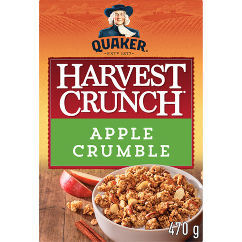 Quaker Harvest Crunch Granola Cereal Apple Crumble 470 g