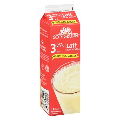 Scotsburn 3.25% Milk Homogenized  1 L