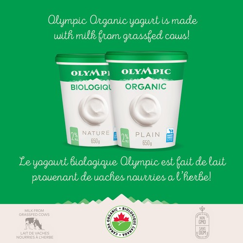 Olympic Organic 2% Yogurt Plain 650 g