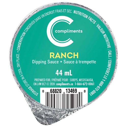 Compliments Dipping Sauce Ranch 44 ml