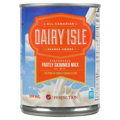 Dairy Isle Evaporated Partly Skim Milk 2%  354 ml
