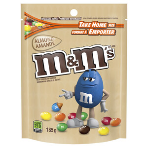 M&M's Stand Up Pouch Milk Chocolate Almonds 185 g