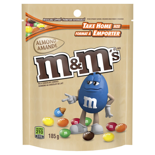 M&M'S Milk Chocolate Candies Almond Sharing Bag 185 g