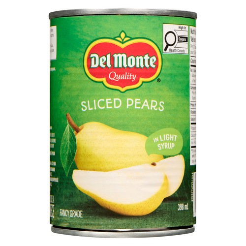 Del Monte  Pack in Light Syrup Pear Slices 398 ml