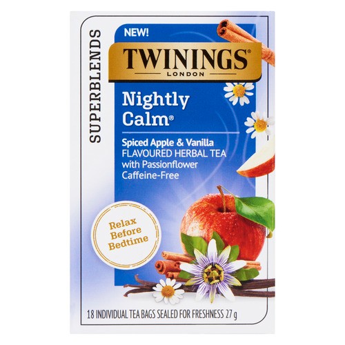 Twinings Herbal Tea Nightly Calm Apple & Vanilla 18 Tea Bags