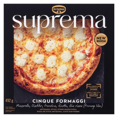 Dr. Oetker Suprema Frozen Pizza Cinque Formaggi 492 g