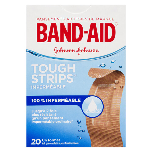 Band-Aid Tough Strips Waterproof Bandages 20 EA