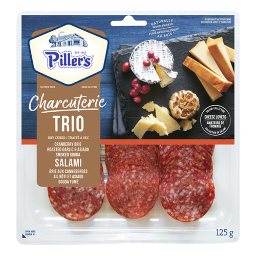 Pillers Trio Cheese Lovers Salami Collection Charcuterie 125 g