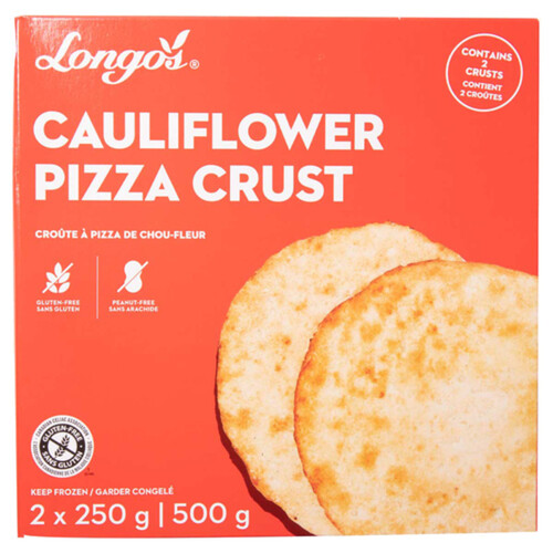 Longo's Gluten-Free Frozen Pizza Crust Cauliflower 500 g