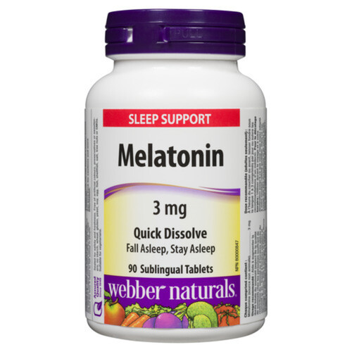 Webber Naturals Melatonin 3 mg 90 Tablets