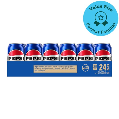 Pepsi Soft Drink 24 x 355 ml (cans)