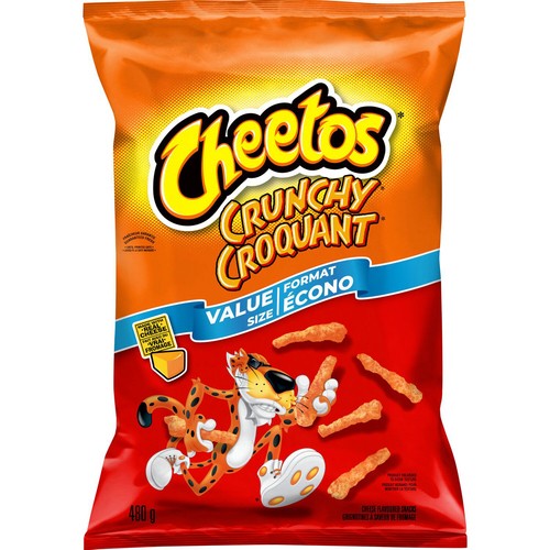 Cheetos Crunchy Snacks Cheese Flavoured Value Size 480 g