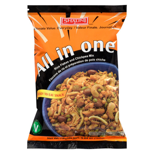 Shalini Mix All In One Snack Rice Flakes and Chickpea  160 g