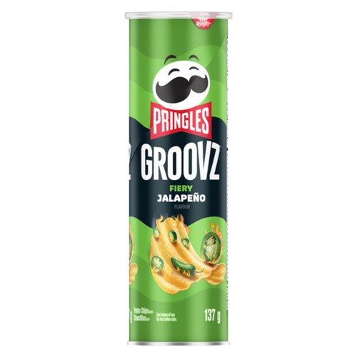 Pringles Canned Potato Chips Groovz Fiery Jalapeño 137 g