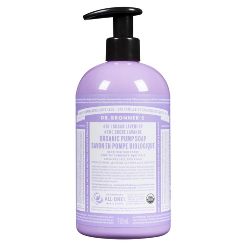 Dr. Bronner's Organic Pump Soap Sugar Lavendar 710 ml