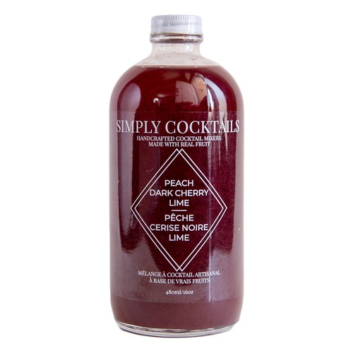 Simply Cocktails Non Alcoholic Mixer Cherry Peach Lime 480 ml (bottle)