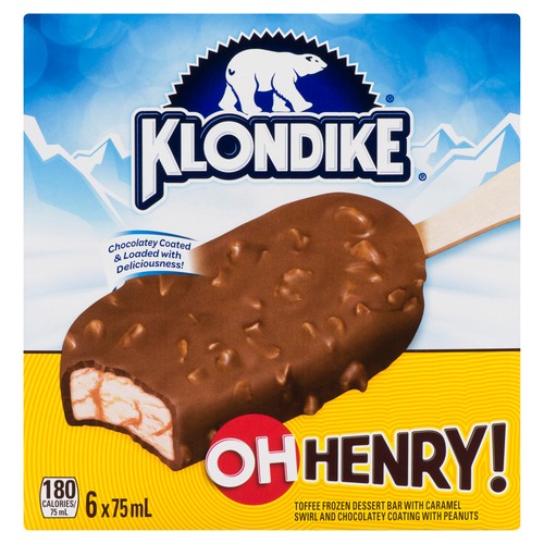Klondike Frozen Dessert Bar Oh Henry! For A Sweet Treat 75 ml