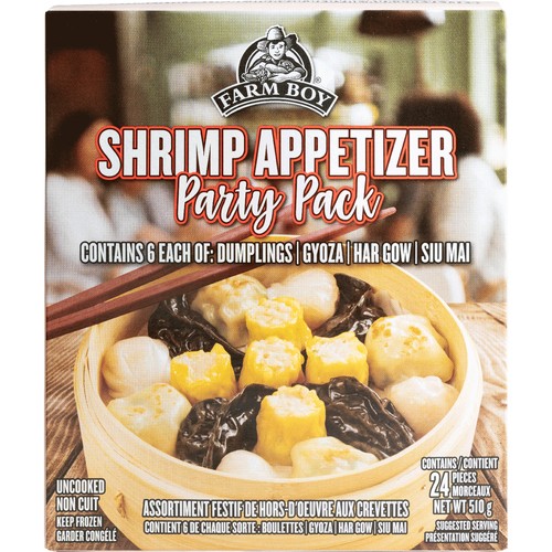 Farm Boy Frozen Shrimp Party Pack Dim Sum 510 g