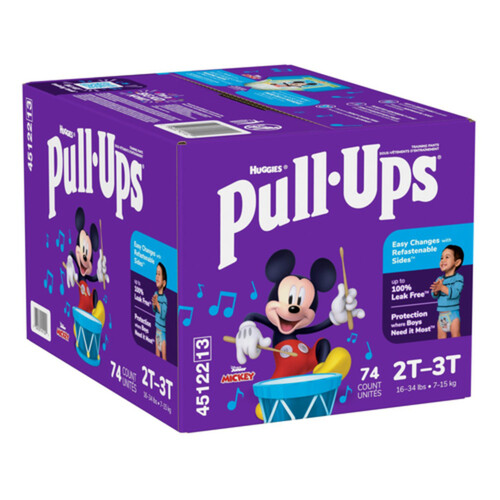 Huggies Pull-Ups Training Pants For Boys Learning Designs 2T-3T 74 Count -  Voilà Online Groceries & Offers