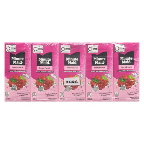 Minute Maid Juice Berry Punch 10 x 200 ml (cartons)