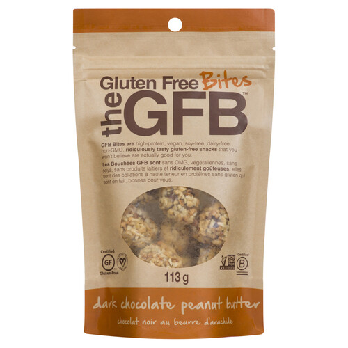 The GFB Gluten-Free Bites Dark Chocolate Peanut Butter 113 g