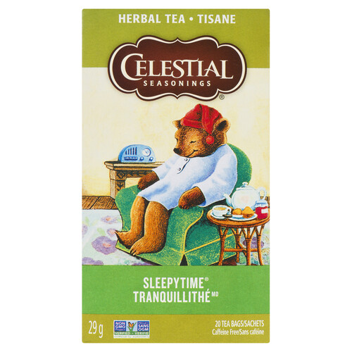 Celestial Seasonings Caffeine-Free Herbal Tea Sleepytime 20 Tea Bags