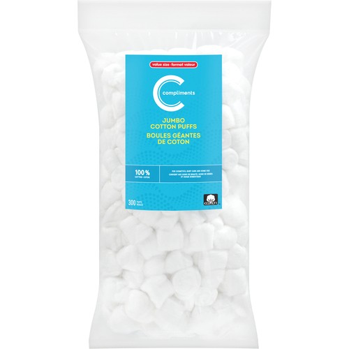 Compliments Cotton Balls Jumbo 300 Count