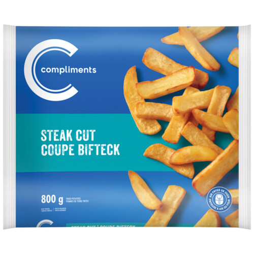 Compliments Frozen Fried Potato Steak Cut 800 g