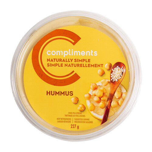 Compliments Hummus Naturally Simple Traditional 227 g