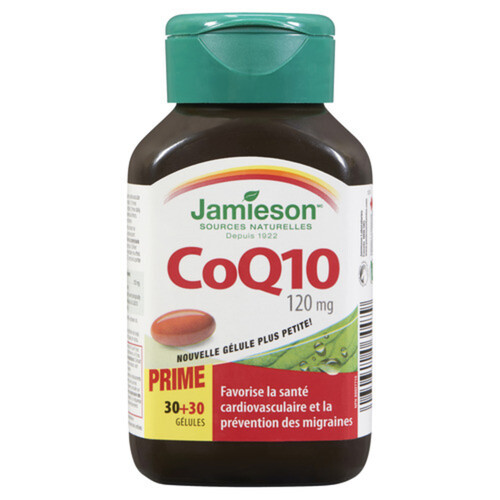 Jamieson Naturals COQ10 120 mg Softgels 60 Count