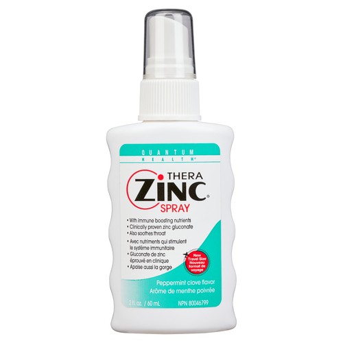 Quantum Throat Spray Thera Zinc Peppermint Clove Flavor 60 ml
