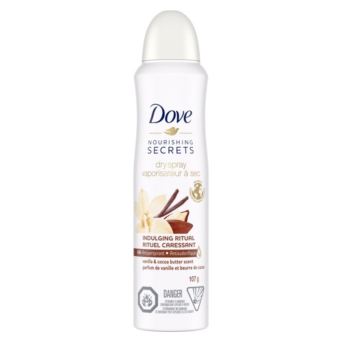 Dove Nourishing Secrets Dry Spray Antiperspirant Vanilla & Cocoa Butter 107 g