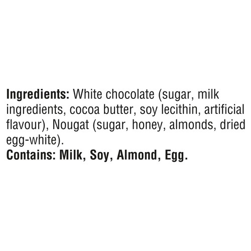 Toblerone Nougat Bar White Chocolate With Honey And Almond 360 g