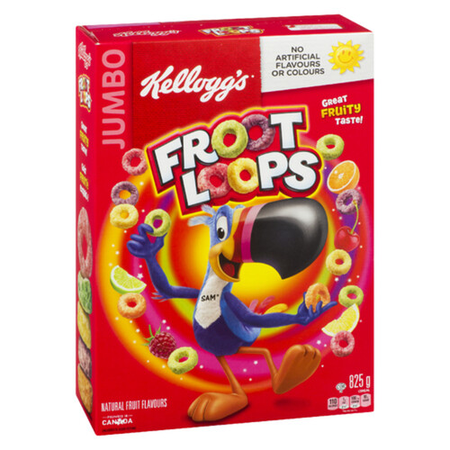 Kellogg's Froot Loops Cereal Value Pack 825 g