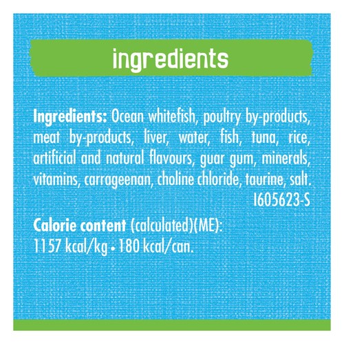 Friskies Wet Cat Food Pâté Ocean Whitefish & Tuna Dinner 156 g